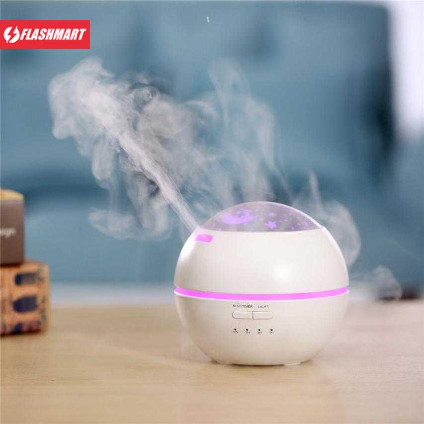 Flashmart Air Humidifier Aromatherapy Night Light 150ml - HUMI M170