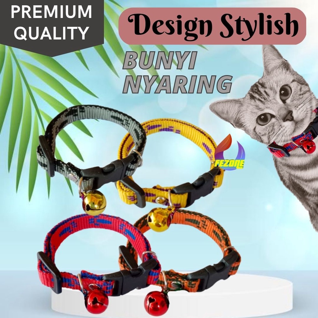 Kalung Motif Kucing dengan Detail Kaki Paw FEZONE