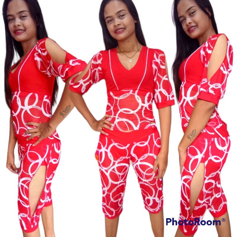 Setelan Senam Zumba Aerobic Fitnes baju set olahraga katun jaring seksi indoor bra tali bra sport