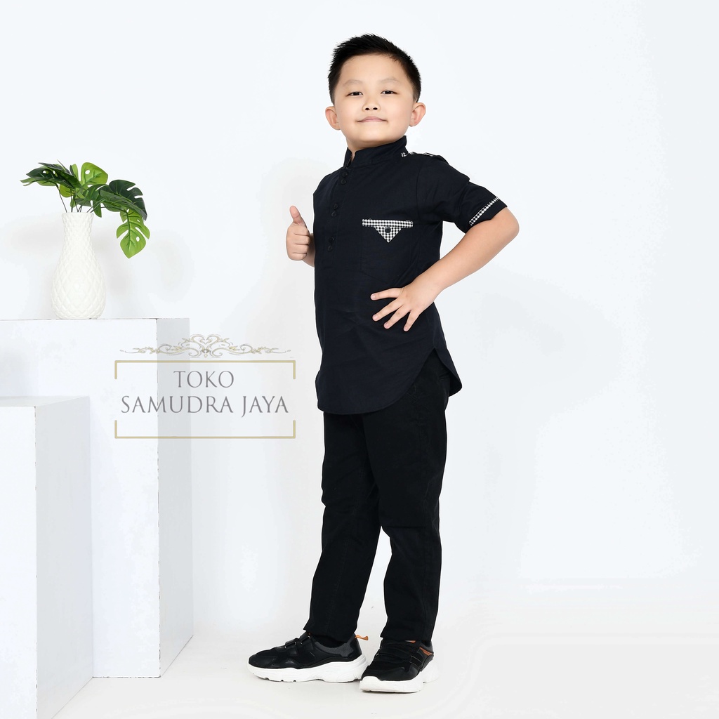 Baju koko kurta anak kemeja koko anak maroon koko anak premium 1-11 Tahun