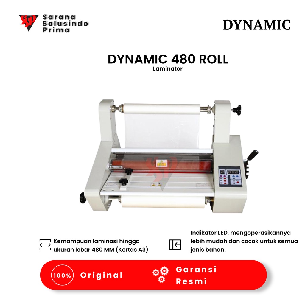 

Mesin laminating Dokumen| DYNAMIC 480 roll | Bergaransi Resmi | Jabodetabek