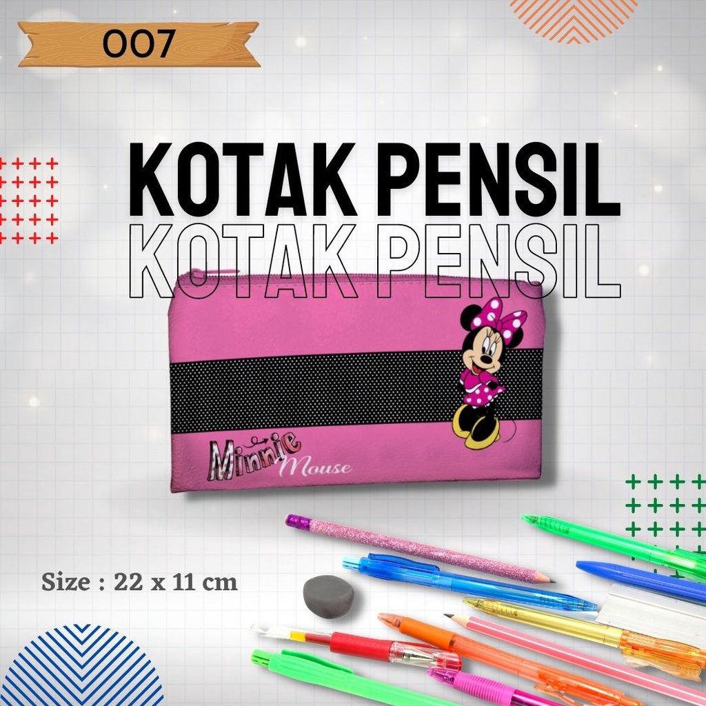 

Tempat Pencil, Pena untuk anak TK,SD,SMP,SMA,dan Mahasiswa Gambar Minnie Mouse 007