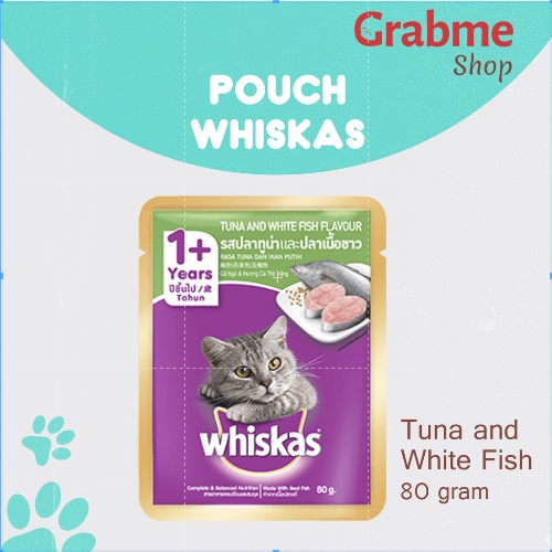 Makanan ringan kucing Whiskas pouch 1 dus @24 pcs All Varian