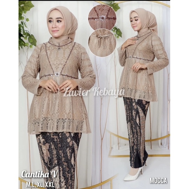 Permata Olshop / Kebaya Cantika Vie Modern / Kebaya Wisuda Payet / Kebaya Modern / Kebaya Remaja / Kebaya Brukat