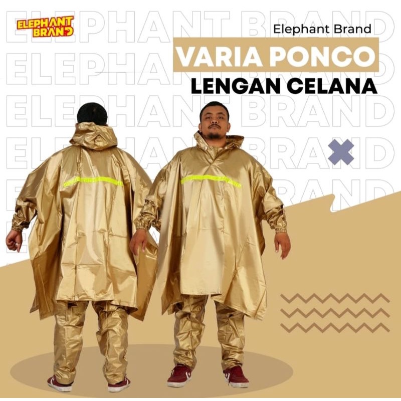 Jas Hujan Ponco Lengan Celana Varia Elephant Brand Jumbo