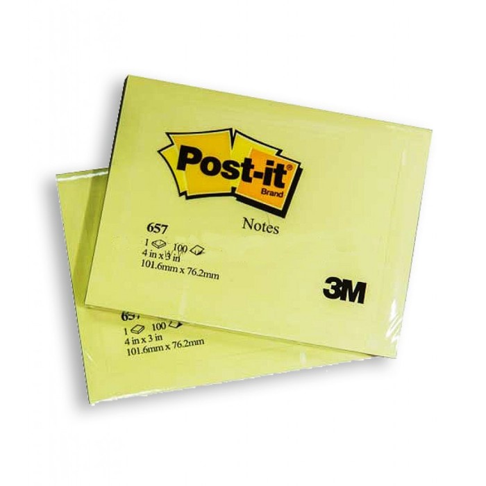 

Post-it Notes 3M 657 - 76 mm x 101 mm