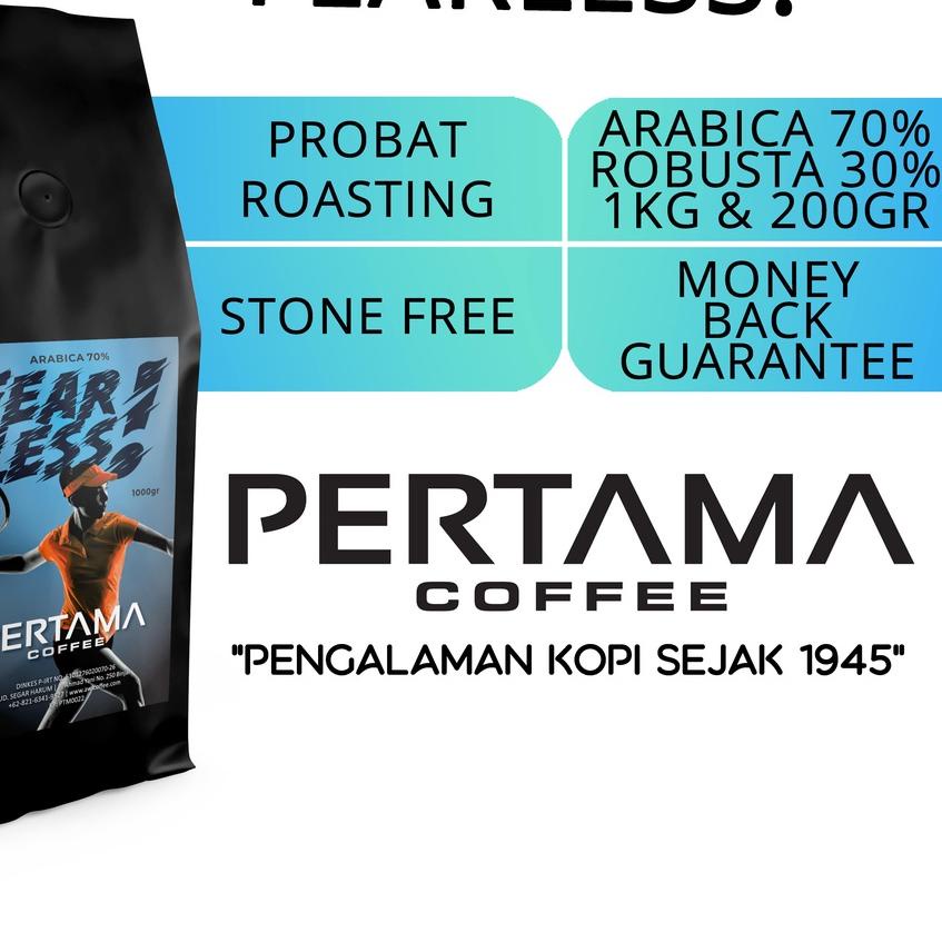 

♗ PERTAMA COFFEE | Kopi FEARLESS! 1000gr 70% Arabica - 30% Robusta ✺