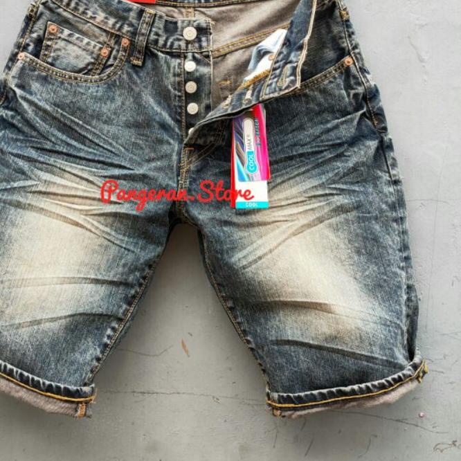 ✵ Celana Pendek Import Pria 501 Snow Ringkel Vietnam Series Terbaru / Celana Pendek Pria 501 ♨