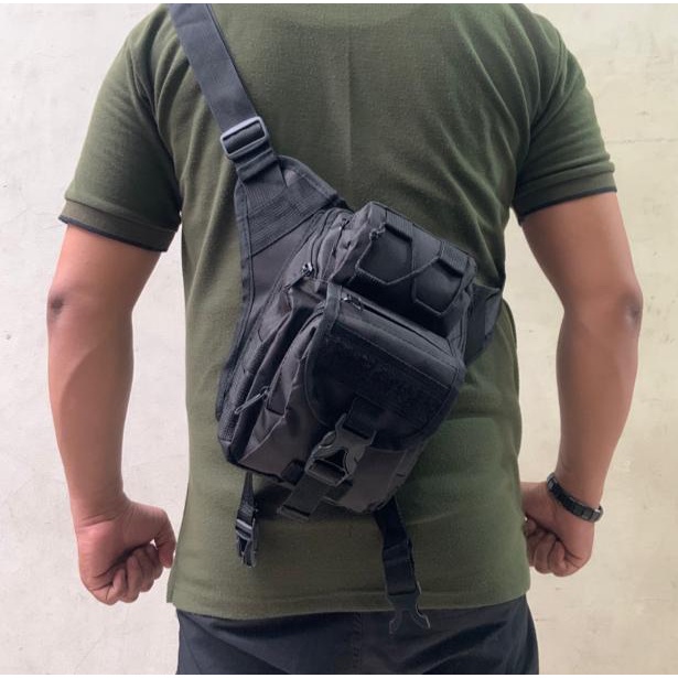 Slempang Army TACTICAL KIA Paha ( HARGA GROSIR ) Tas Pria Wanita Model Slingbag Paha dan Pinggang