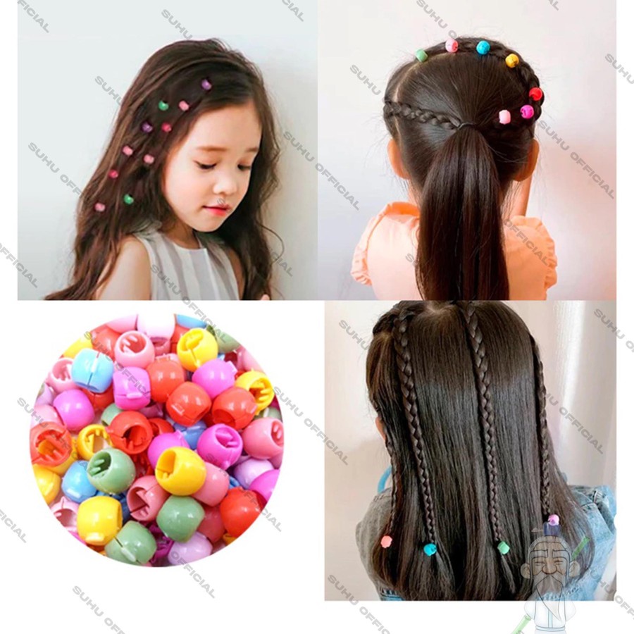 [1pack isi 10] Jepit Rambut BULAT - Jepit Rambut Mini Mode Hits Korea