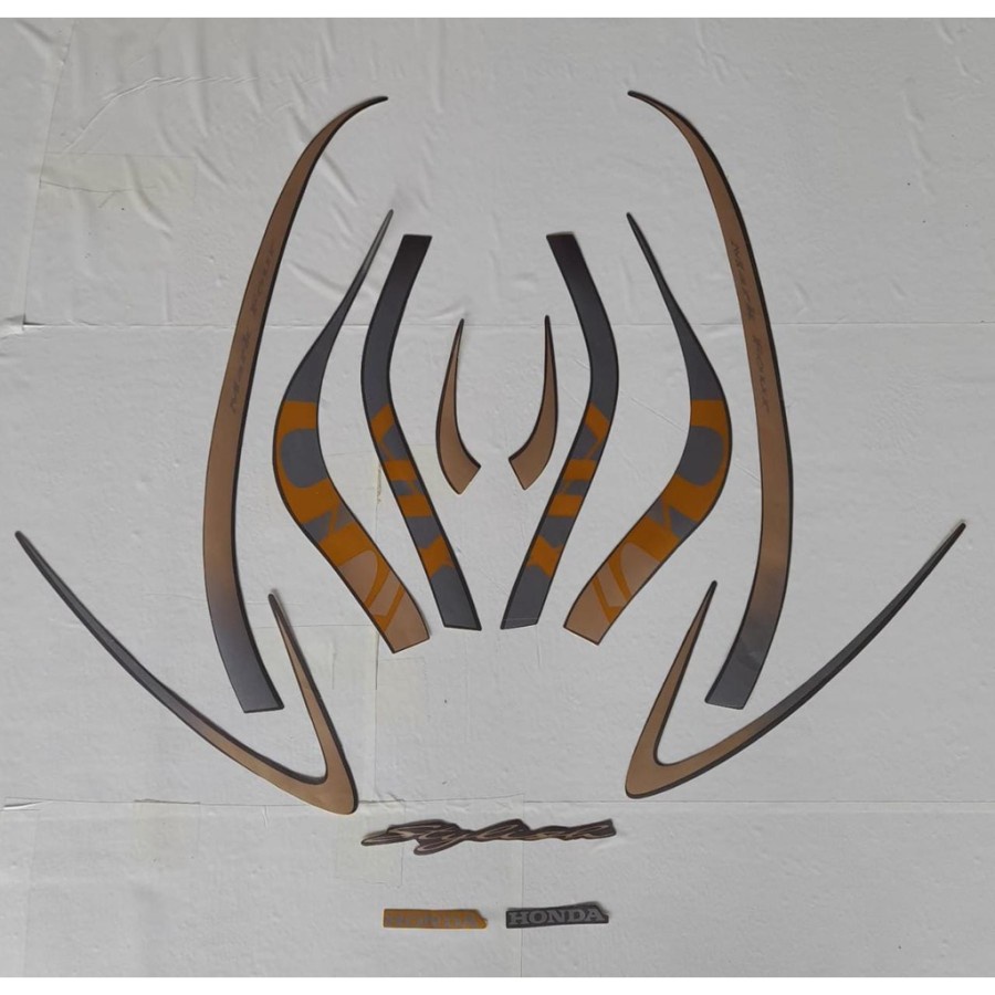 STRIPING STIKER LIS STANDAR HONDA SCOOPY STAYLISH 2021 |STIKER SCOOPY - Hitam
