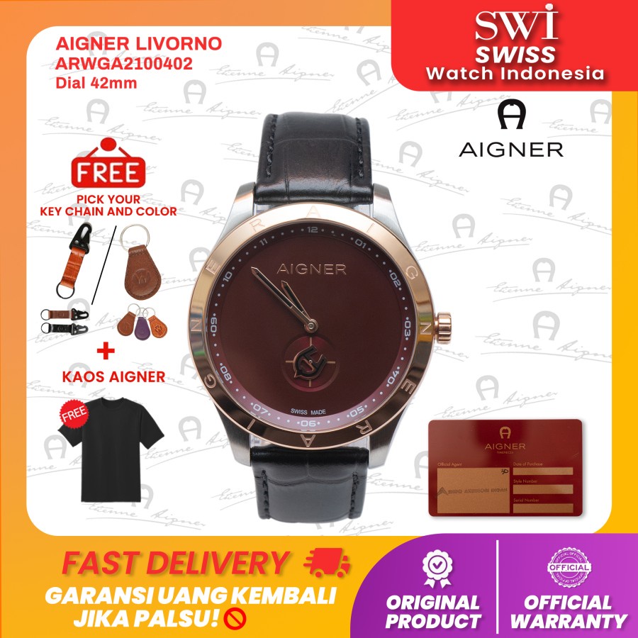 Jam Tangan Pria Analog Aigner ARWGA2100402 Livorno