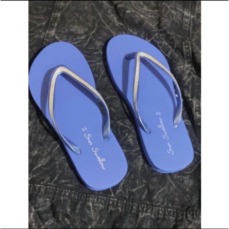 Khusus Grosir 6 pasang Sandal Sun swallow Kristal