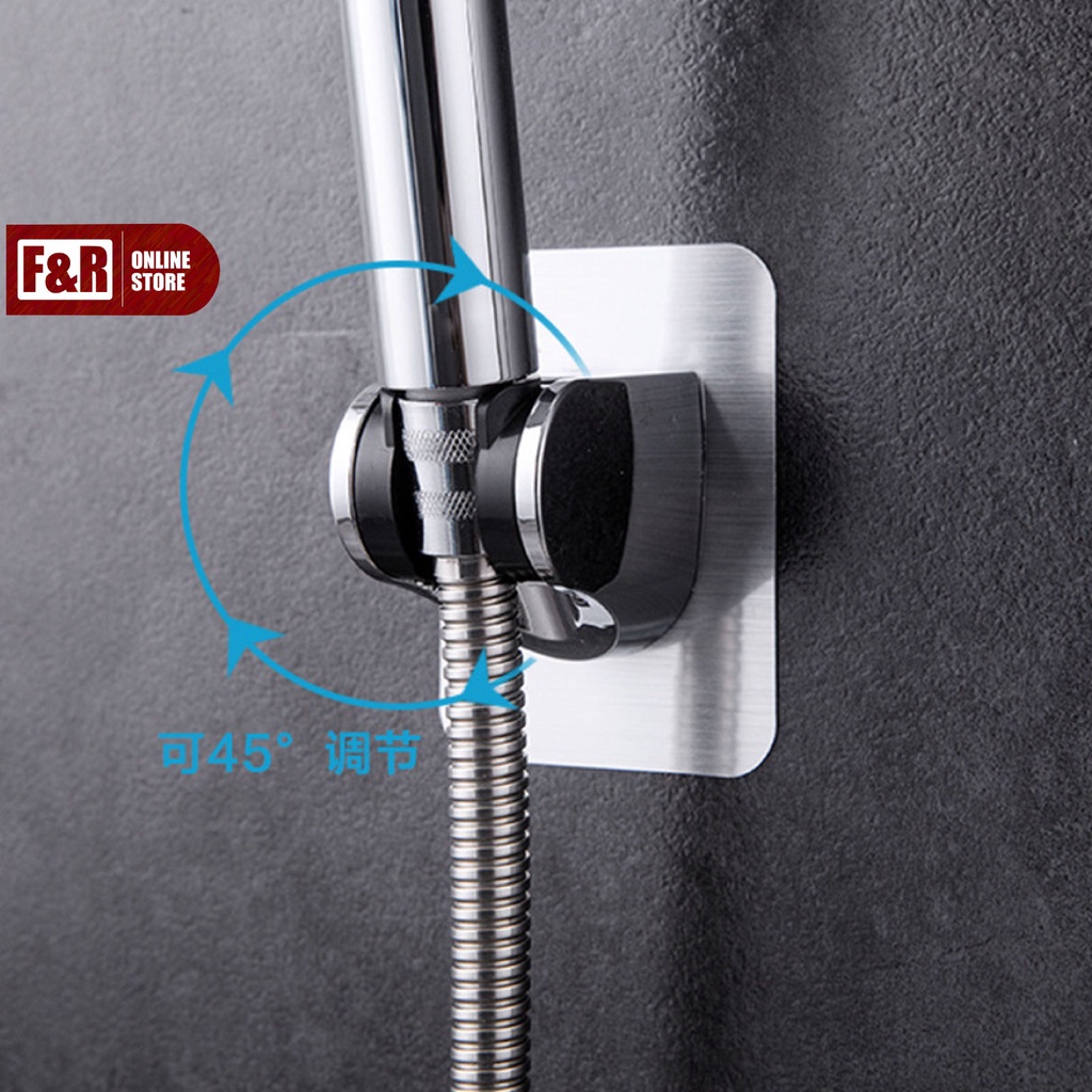 Gantungan Shower Tempel Kamar Mandi Holder Kepala Shower Stainless Cantolan Shower Adjust Tiang Penyangga Kepala Shower Bidet