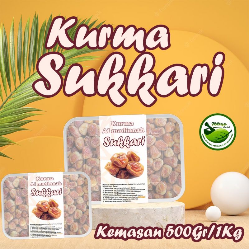 

Kurma sukari 500g toples / kurma sukari premium / Sukari Premium / Sukari Alqossim / sukari 500 murah