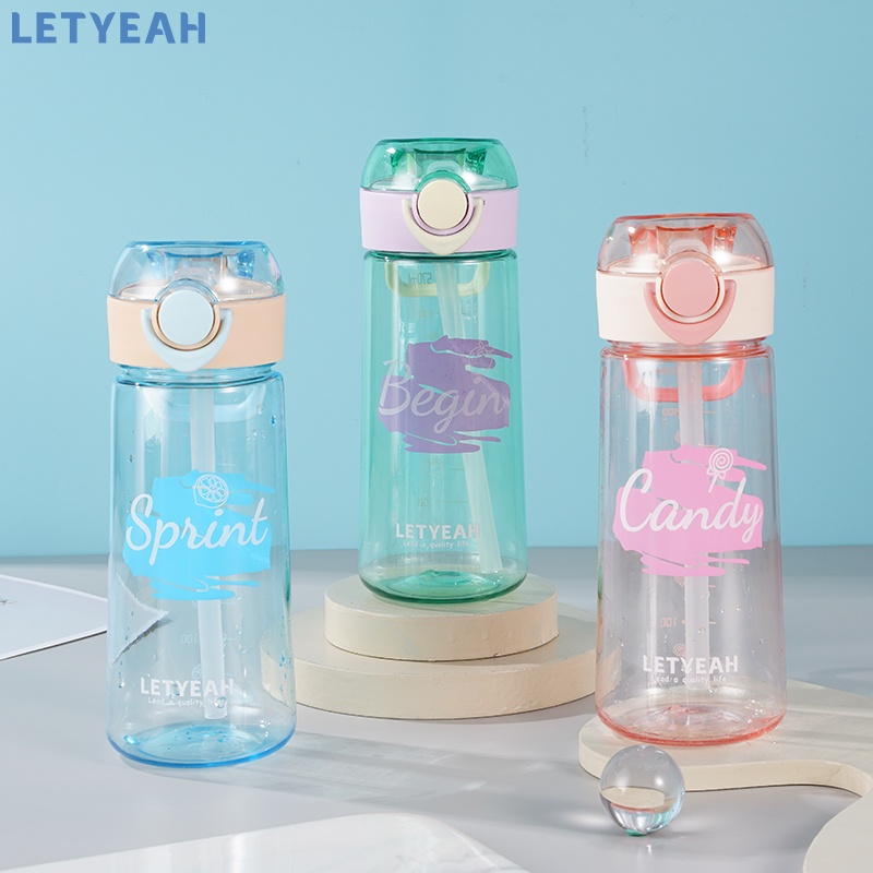 letyeah botol air minum lucu portable/570ml tempat air minum anak/ botol minum BPA free