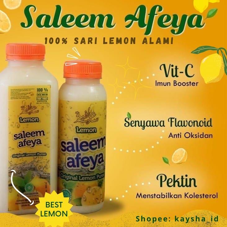 

☇ LEMON SALEEM AFEYA 500ml / ALAMI 100% TANPA CAMPURAN AIR / AIR LEMON MURNI / ALAMI / LEMON SALEEM AFEYA 250ml / / DIET PAKAI LEMON / LEMON ASLI / LEMON UNTUK DIET / SALEM AFEYA MINUMAN UNTUK DIET KOLESTROL SALEM AFEYA ORI ☃