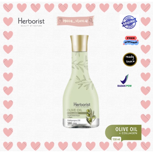 [MS] HERBORIST OLIVE OIL MINYAK ZAITUN+COLLAGEN 150ML BPOM