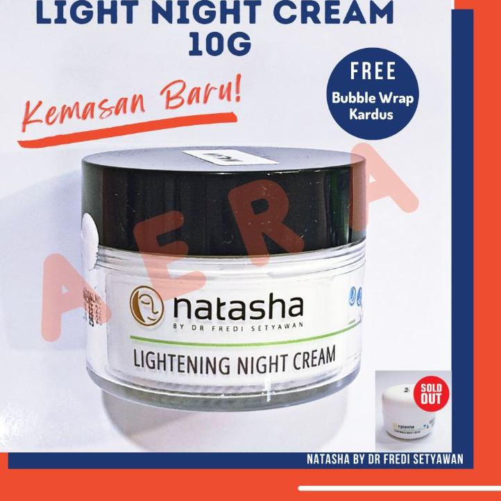 ☑ KRIM MALAM NATASHA/LIGHTENING NIGHT CREAM POT 10g /NATASHA CREAM/KRIM MALAM PENCERAH/CREAM MALAM N