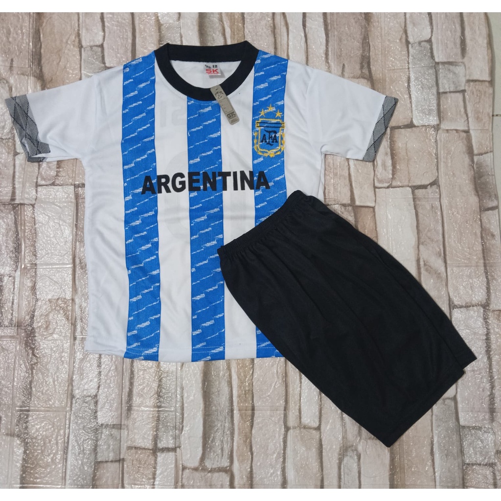 TERLARIS SETELAN BAJU BOLA ANAK / SET BOLA ANAK LAKI LAKI TERBARU / ARGENTINA