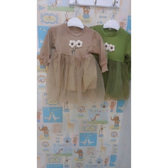 Dress Bunga Tile Cute S-XL