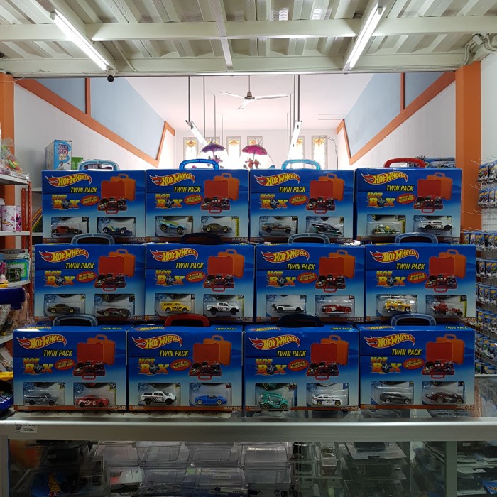 HOTWHEELS CARRY CASE TWIN PACK HOT BOX ISI 2 TERMURAH