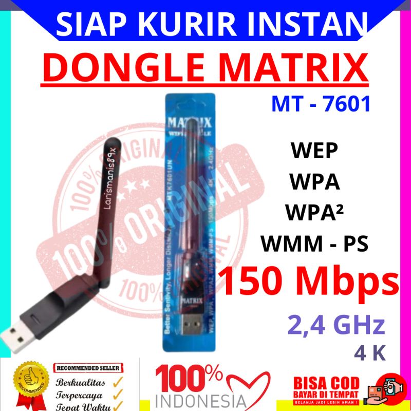 Wifi Dongle Matrix MT7601 Wifi Dongle STB [suport untuk semua type STB bisa juga buat laptop