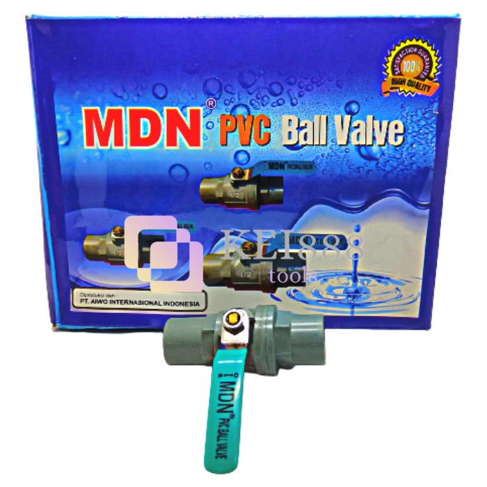 Stop Kran Ball Valve gagang besi MDN  1/2 inch - Ball Valve 1/2"
