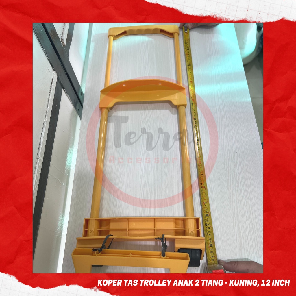 Troli Troly Tas Sekolah Koper Anak Aksesoris Tas 2 Tiang Murah 12 Inch