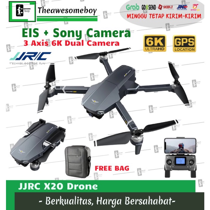 JJRC X20 / G113 Drone 6k ESC 3 Axis Gymbal EIS Camera Sony GPS 5G Wifi