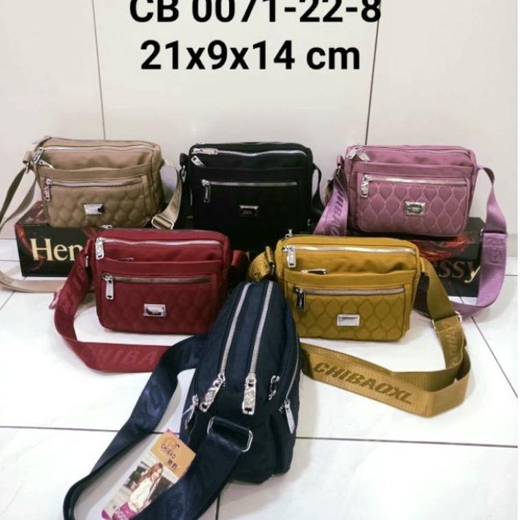 KL523 TAS SELEMPANG CHIBAO ORIGINAL KANVAS 0071-22-8# TERMURAH 93O