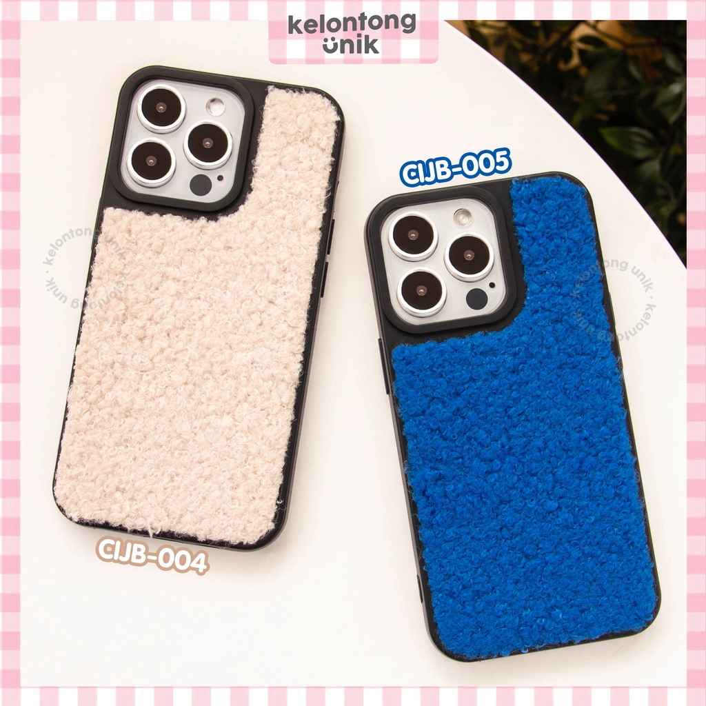 (Seri 2) For iPhone - Basic Wool Case/ Soft Case Bulu-Bulu