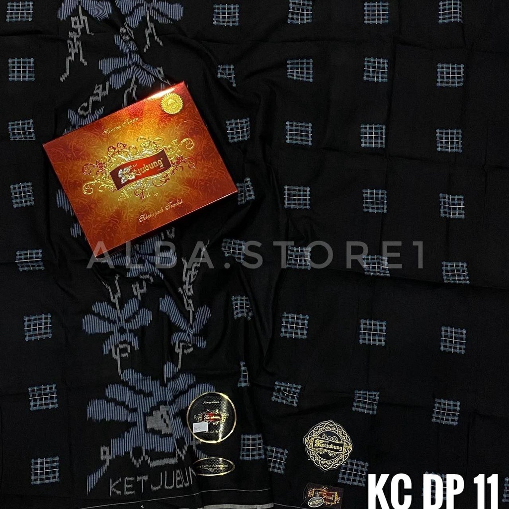 [BARU] Sarung Ketjubung Mesres Dus Merah Sarung Ketjubung Hitam Mesres/Sarung Kecubung Songket TDP M