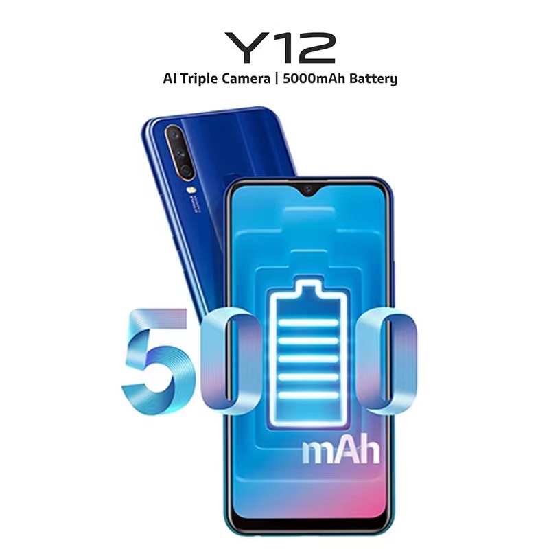 VIVO Y12 RAM 8GB/256GB 8MP depan 13MP Kamera Belakang Layar 6.35 inci Baru Garansi 1 Tahun