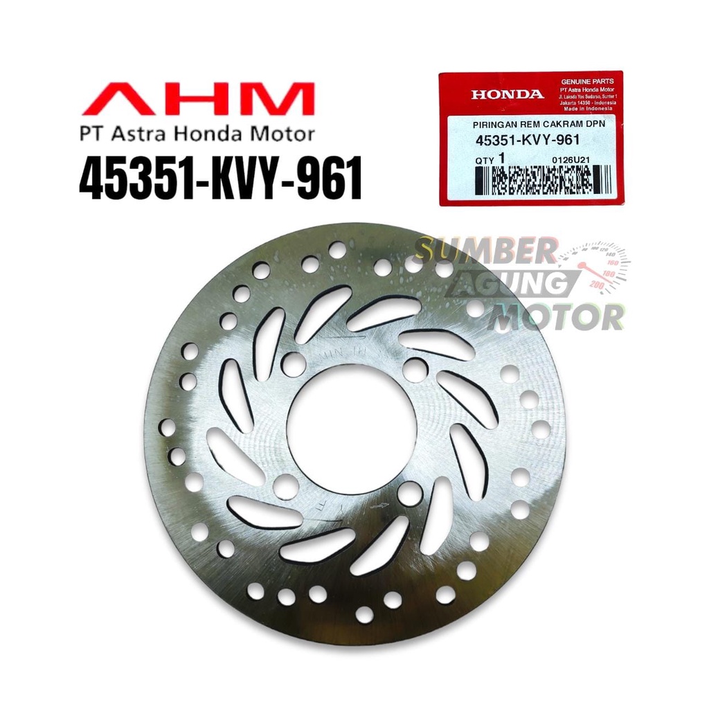 PIRINGAN REM CAKRAM DEPAN BEAT KARBU FI ESP SCOOPY FI ESP AHM 45351-KVY-961