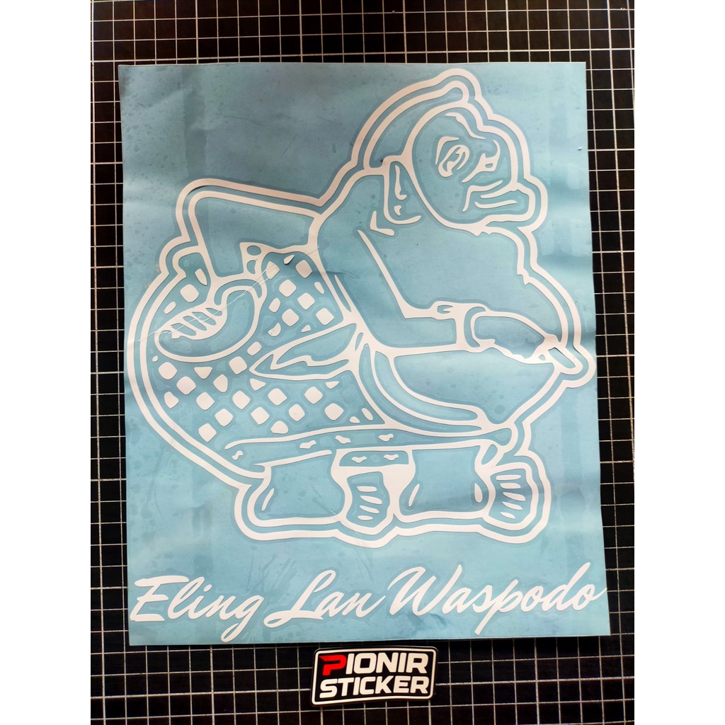 Stiker semar kaca mobil universal cutting sticker semar