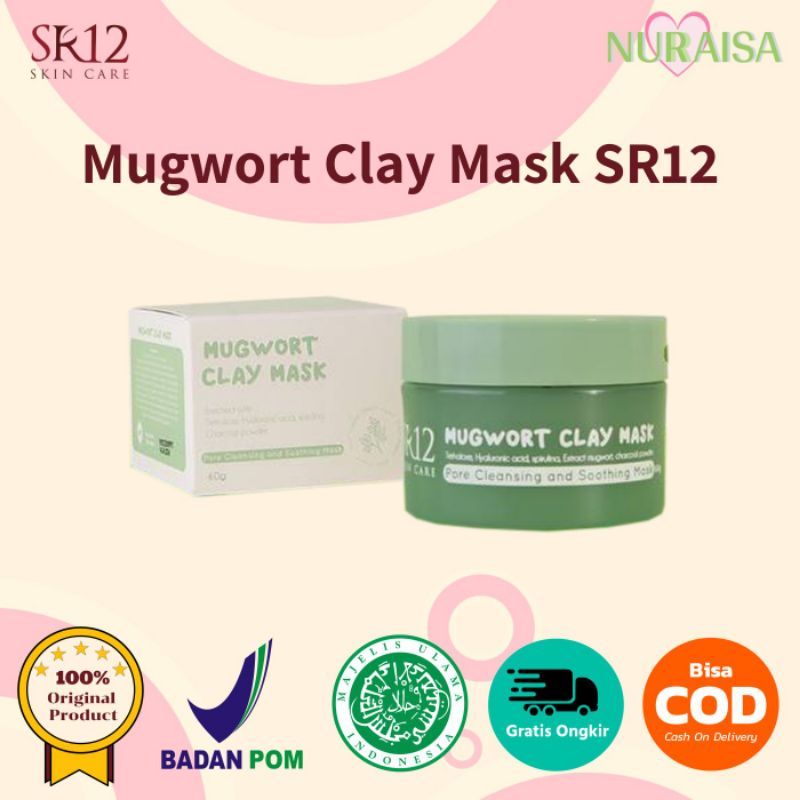 Mugwort Clay Mask SR12 Masker Mengecilkan Pori Pori Menghaluskan Masker Ala Korea Korean Mask Korean