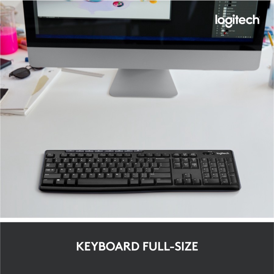 Logitech K270 Keyboard Wireless Full Size