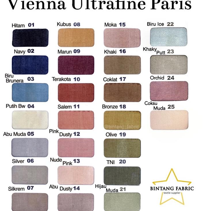 ❃ Bahan Kain Vienna Ultrafine Voal Paris Premium per 125 cm ➱
