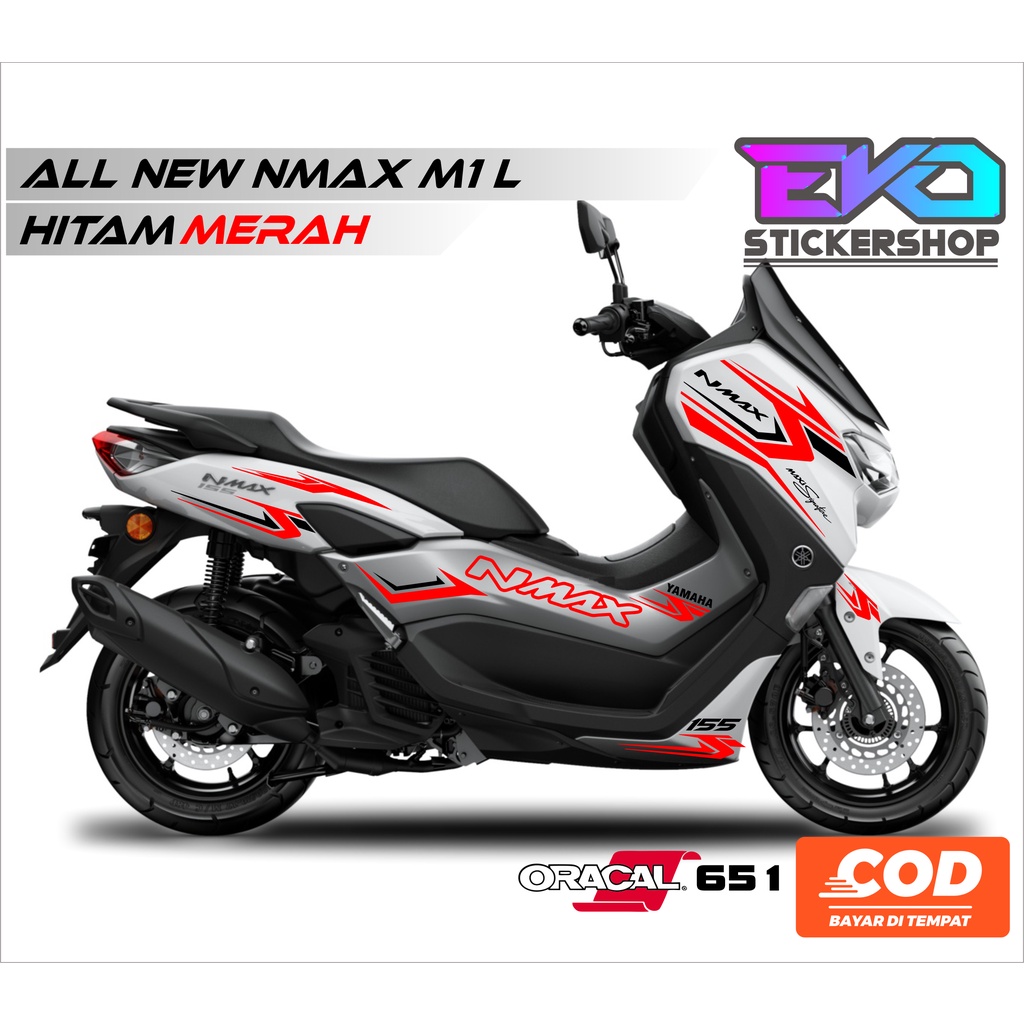 STIKER ALL NEW NMAX PUTIH CUTTING STICKER STRIPING NMAX 2020 2021 2022 2023
