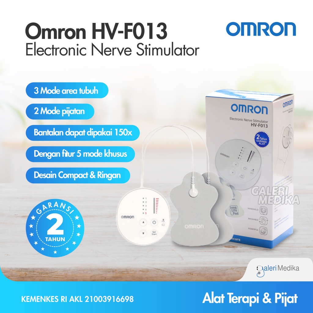 Alat Pijat Elektrik Tens Omron HV-F013 / HV F013 Electric Pulse Massager - Mengurangi Nyeri Otot