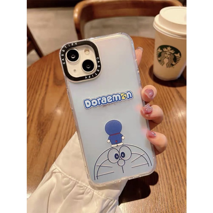 NEW SOFT CASE PREMIUM DORAEMON HOLOGRAM ( IPHONE 14PROMAX - XR)