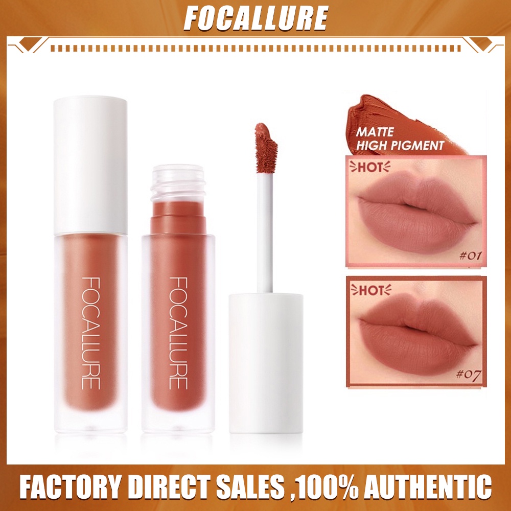 FA134 FOCALLURE STAYMAX Liquid Lipstick Matte Long Lasting Liptint Make Up Alat Kosmetik Aksesoris Kosmetik Lip Cream Ma