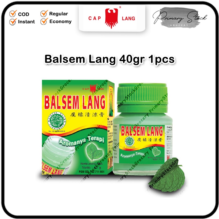 Balsem Lang 40 gr Jumbo Cap Lang Besar Original Hijau