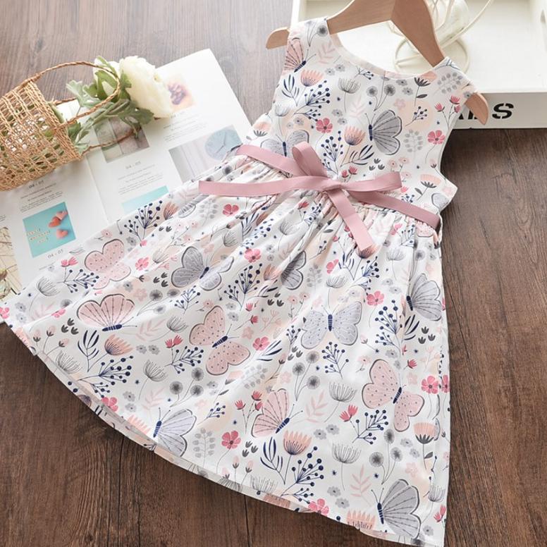 TERBAIK Dress anak perempuan bahan katun import /gaun anak cewek rok mini / Dress ulang tahun