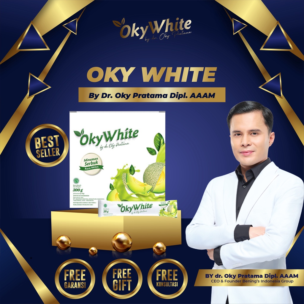 Minuman Serbuk Colagen Oky White Bening Skincare Dr Oky Pratama Suplemen Kesehatan Termurah Berkuali
