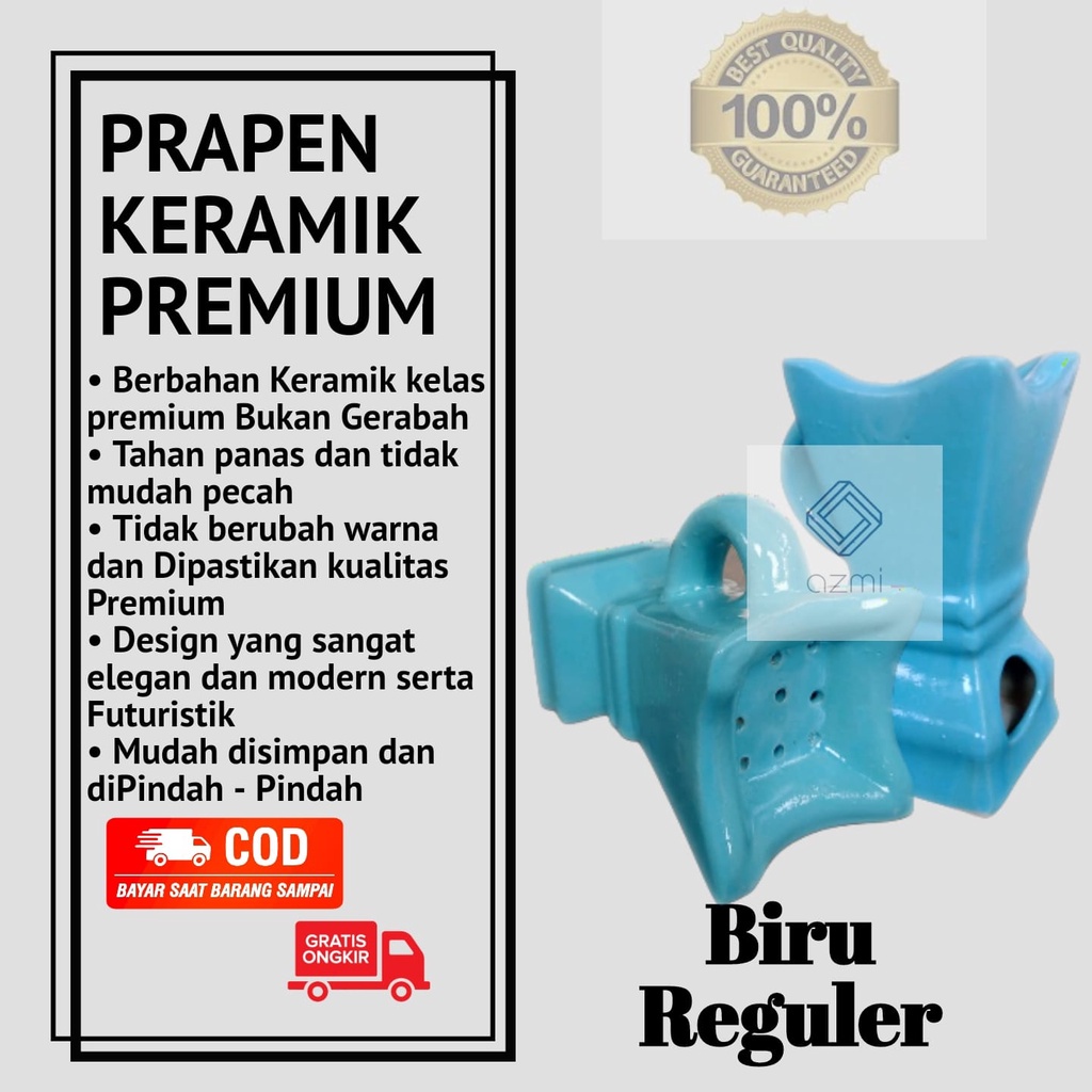 Tempat Bakaran Dupa Kramik Buhur Wadah gaharu Bukhur Prapen Keramik Incense Burner Reguler By MH Keramik
