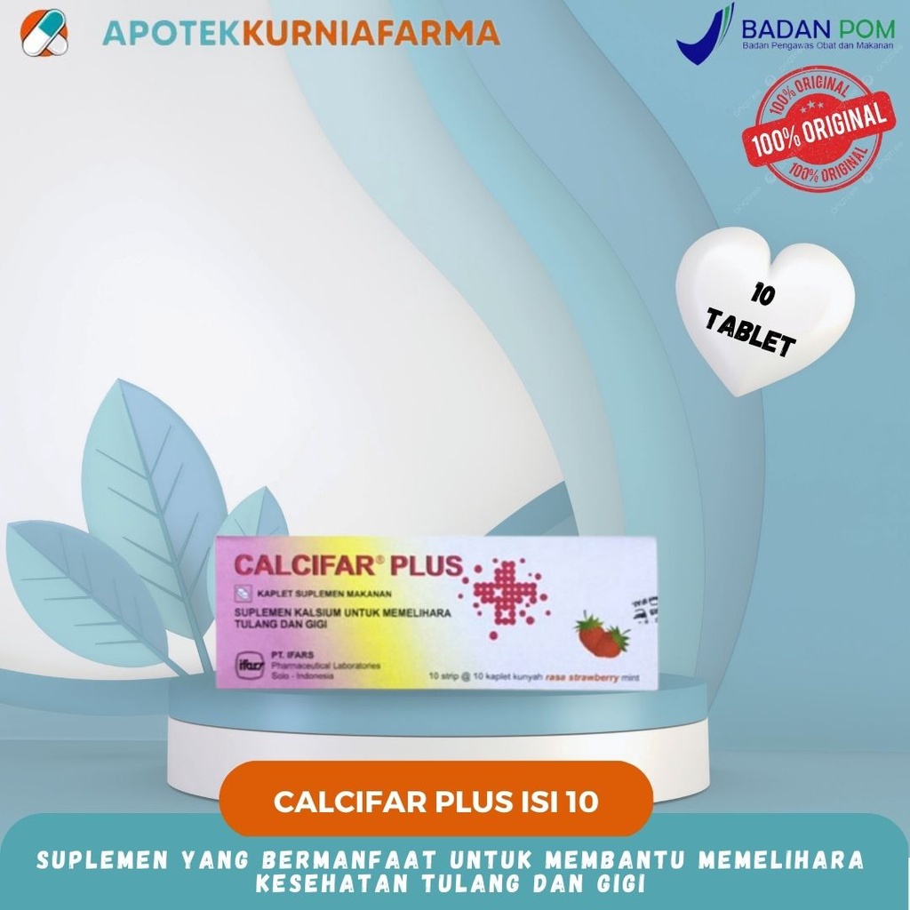 Calcifar Plus Obat Suplemen Vitamin Tulang & Gigi
