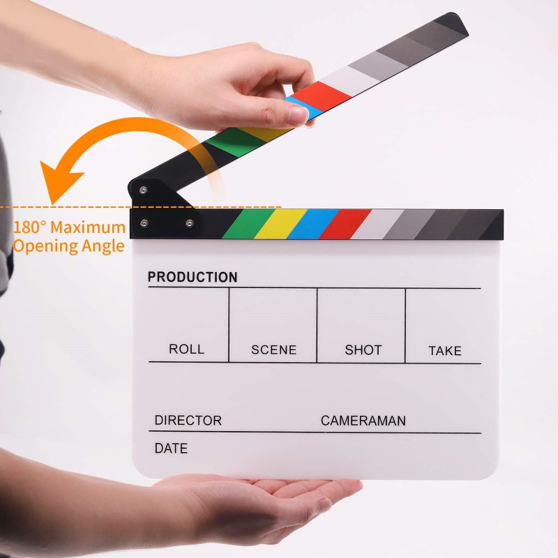 Clapper Board Cinema Movie Clapperboard Colorful Claper Board Profesional Claperboard Papan Cut Action Film