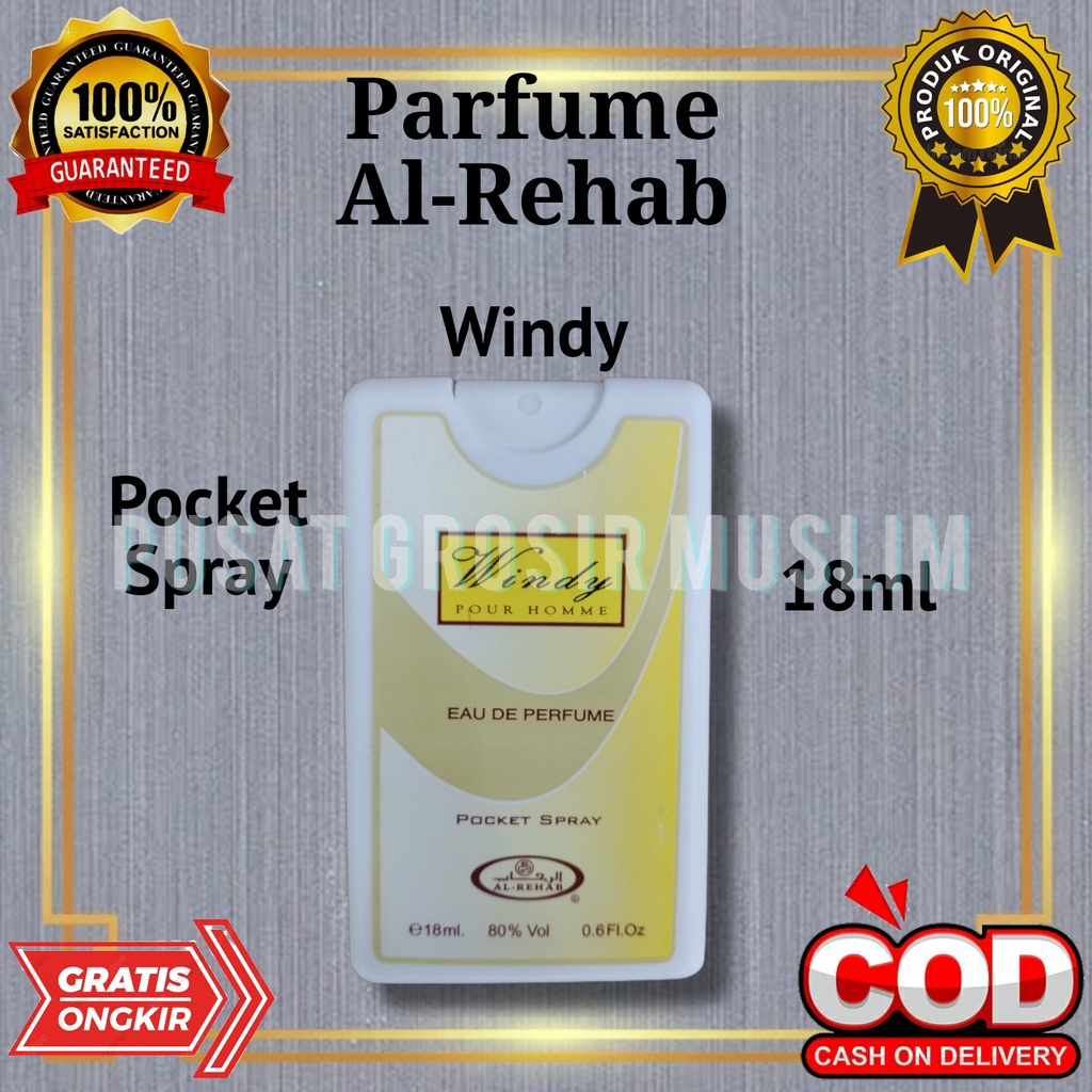 Termurah Parfum Al Rehab Pocket Spray 18ML Asli Arab 100%!!!